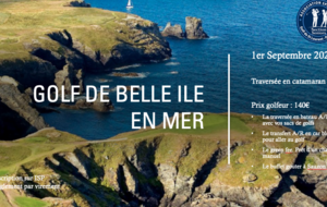 Sortie sur le golf de Belle île le 1er Septembre 2026