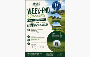 Sortie Séniors 17 et 18 septembre sur les golfs de Bégard et Saint Samson
