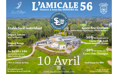 Résultats de l'Amicale 56 du 10 avril