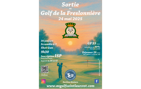 Sortie au Golf de la Freslonnière le 24 mai