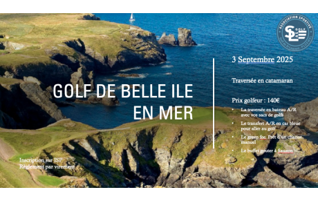 Sortie au golf de Belle Ile en Mer le 3 Septembre