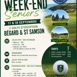 Sortie Séniors 17 et 18 septembre sur les golfs de Bégard et Saint Samson